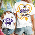 Minnesota Vikings Nurse By Heart Football Shirt Minnesota Vikings Merch Gifts For Nurse - Merchluma