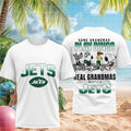 New York Jets Snoopy Dog Real Grandmas Watch Football T-Shirt New York Jets Merch Birthday Gift - Merchluma