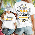 Pittsburgh Penguins Nurse Medical Stethoscope Just A Nurse T-Shirt Pittsburgh Penguins Merch - Merchluma