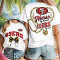 San Francisco 49ers Nurse By Heart Soul Stethoscope T-Shirt San Francisco 49ers Merch Fan Gift - Merchluma