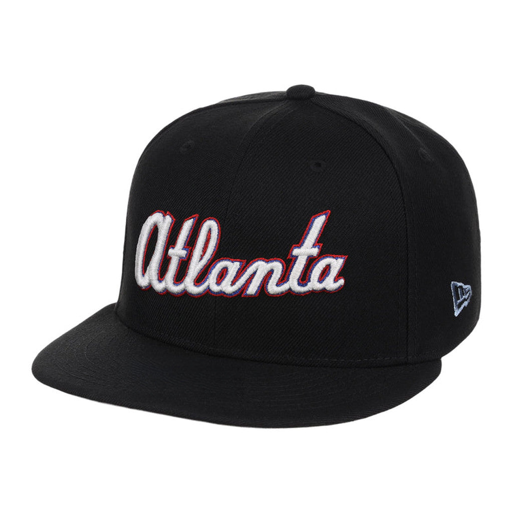 Lids Hat Drop City Connect Merch Atlanta Braves City Connect Snapback Hat Black Embroidered - Merchluma
