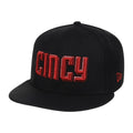 Lids Hat Drop City Connect Merch Cincinnati Reds City Connect Snapback Hat Black Embroidered - Merchluma