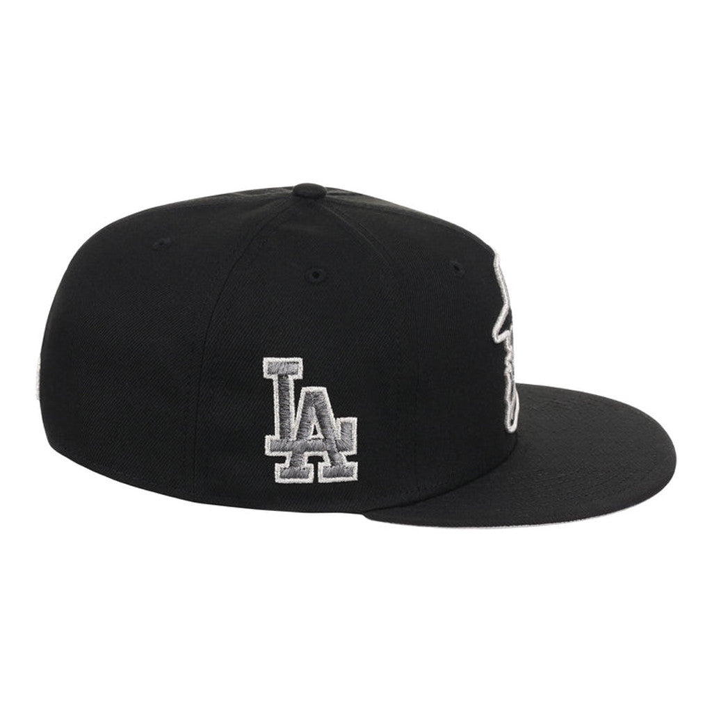 Lids Hat Drop Friday Flux Merch Los Angeles Dodgers Friday Flux Snapback Hat Black Embroidered - Merchluma