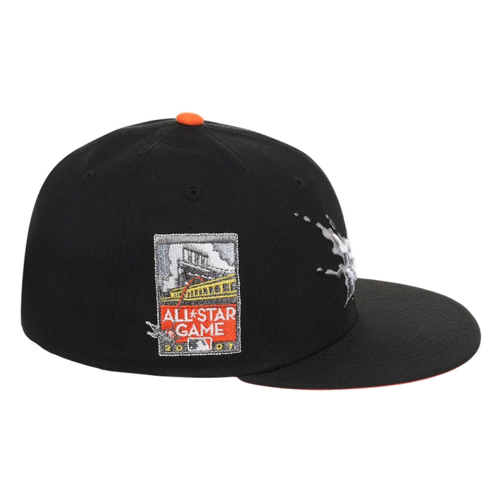 Lids Hat Drop Friday Flux Merch SF Giants Friday Flux Snapback Hat Black Embroidered Fan Gift - Merchluma