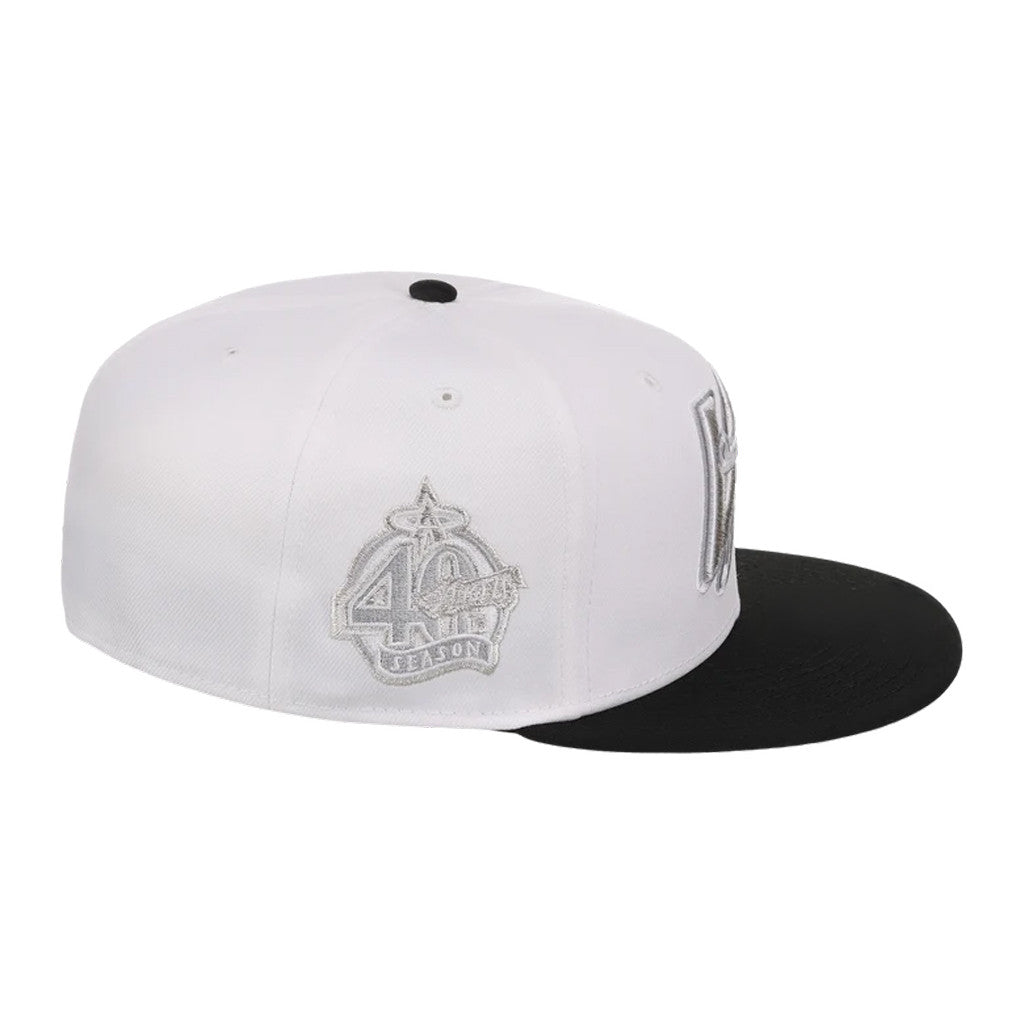 Lids Hat Drop Friday Flux Merch Anaheim Angels Friday Flux Snapback Hat Embroidered White Black - Merchluma