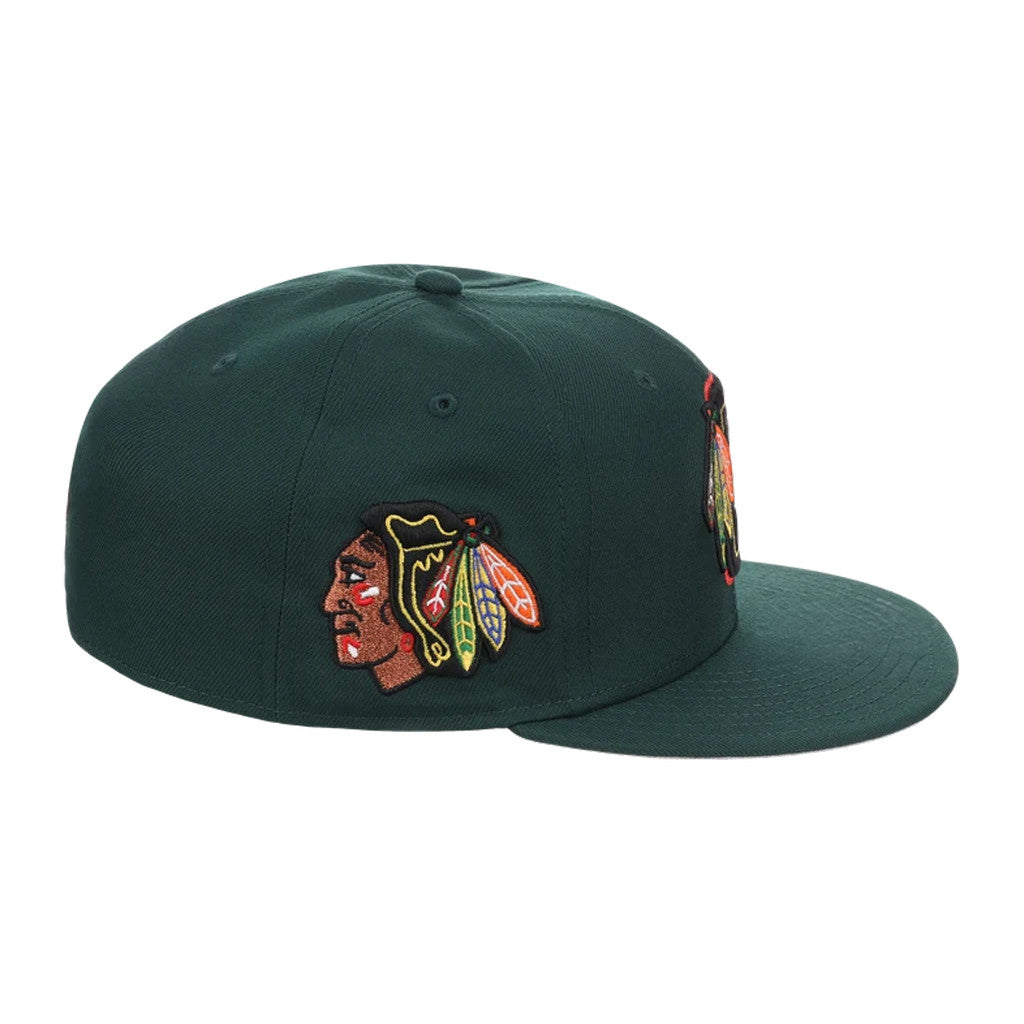 Lids Hat Drop Friday Flux Merch Chicago Blackhawks Friday Flux Snapback Hat Blackhawks Merch - Merchluma