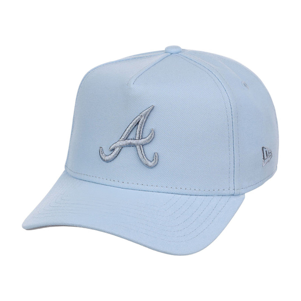 Lids Hat Drop Summer A-Frame Merch Atlanta Braves Glacial Blue Hat Embroidered Braves Merch - Merchluma