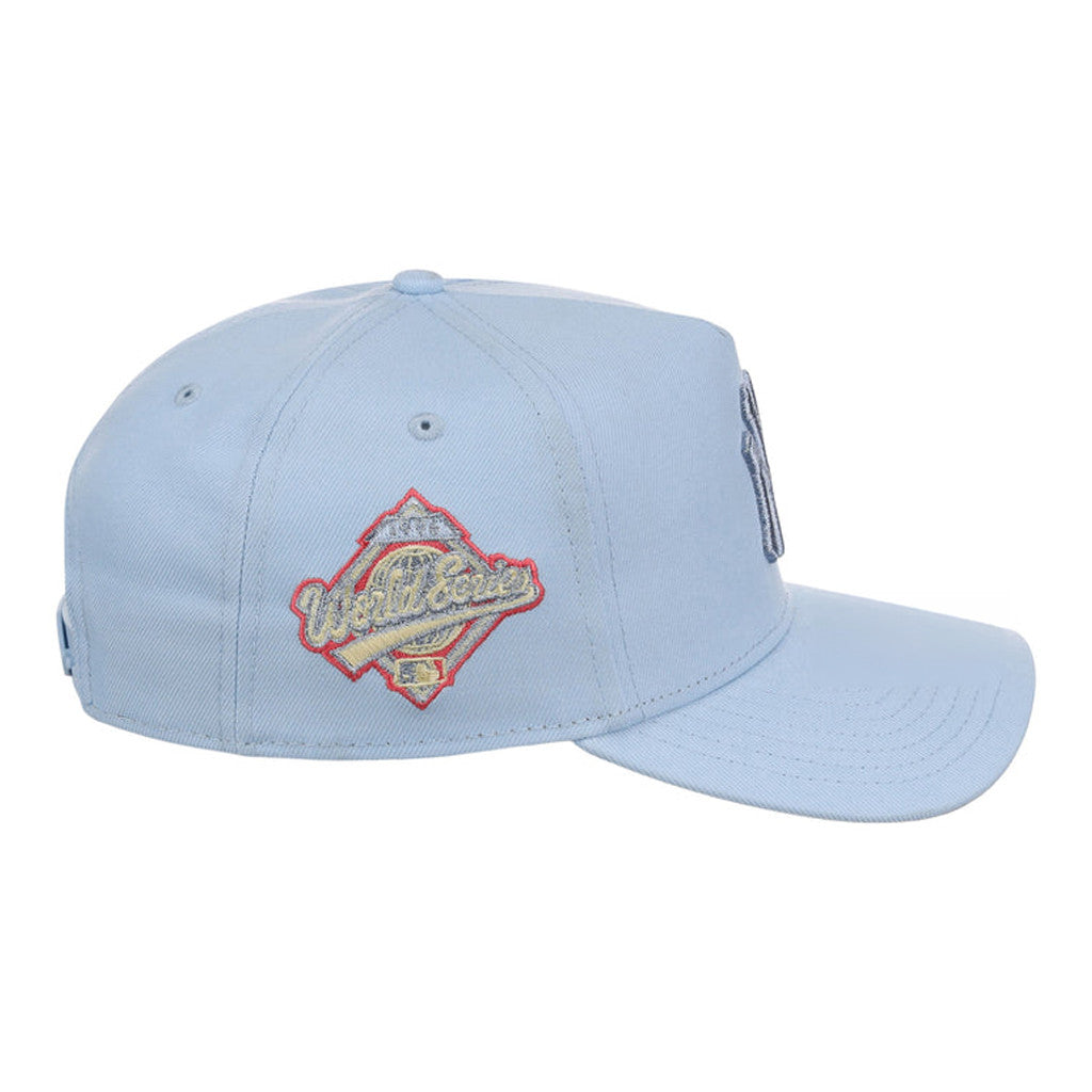 Lids Hat Drop Summer A-Frame Merch New York Yankees Glacial Blue Hat Embroidered Gifts For Son - Merchluma