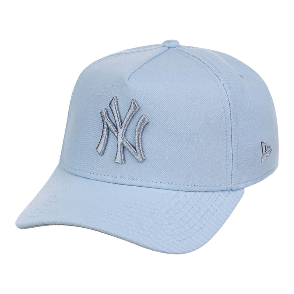 Lids Hat Drop Summer A-Frame Merch New York Yankees Glacial Blue Hat Embroidered Gifts For Son - Merchluma