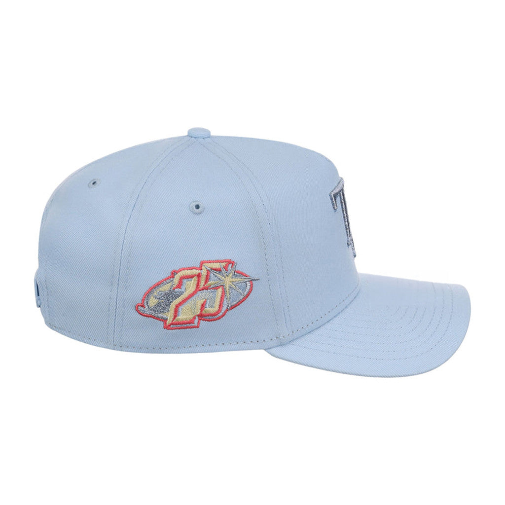 Lids Hat Drop Summer A-Frame Merch Tampa Bay Rays Glacial Blue Hat Embroidered TB Rays Merch - Merchluma