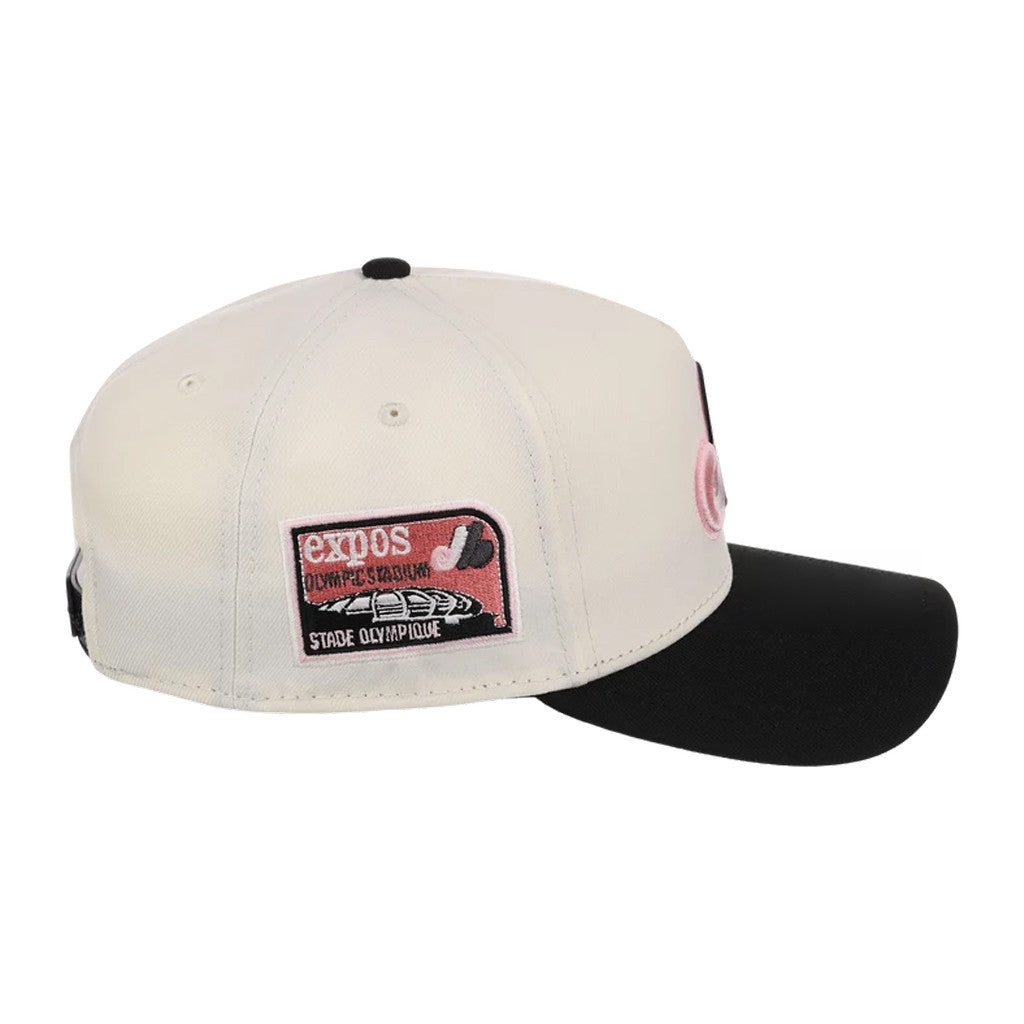 Lids Hat Drop Summer A-Frame Merch Montreal Expos Chrome Blinky Hat Embroidered Gifts For Him - Merchluma