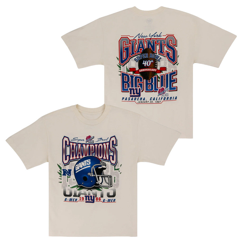 Lids Hat Drop Fanatics Fest 47 Merch New York Giants 1986 Champs T-Shirt NY Giants Merch - Merchluma