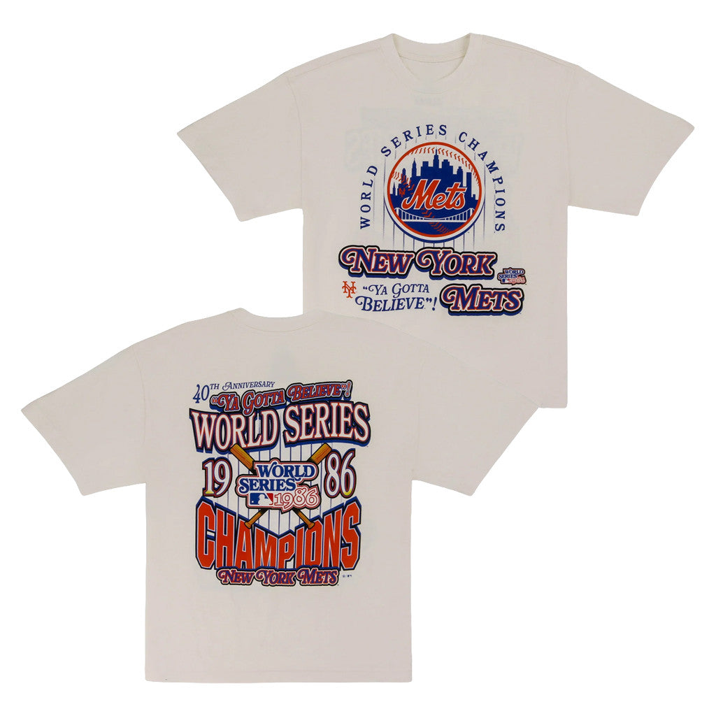 Lids Hat Drop Fanatics Fest 47 Merch New York Mets 1986 Champs T-Shirt Knicks Merch Son Gifts - Merchluma