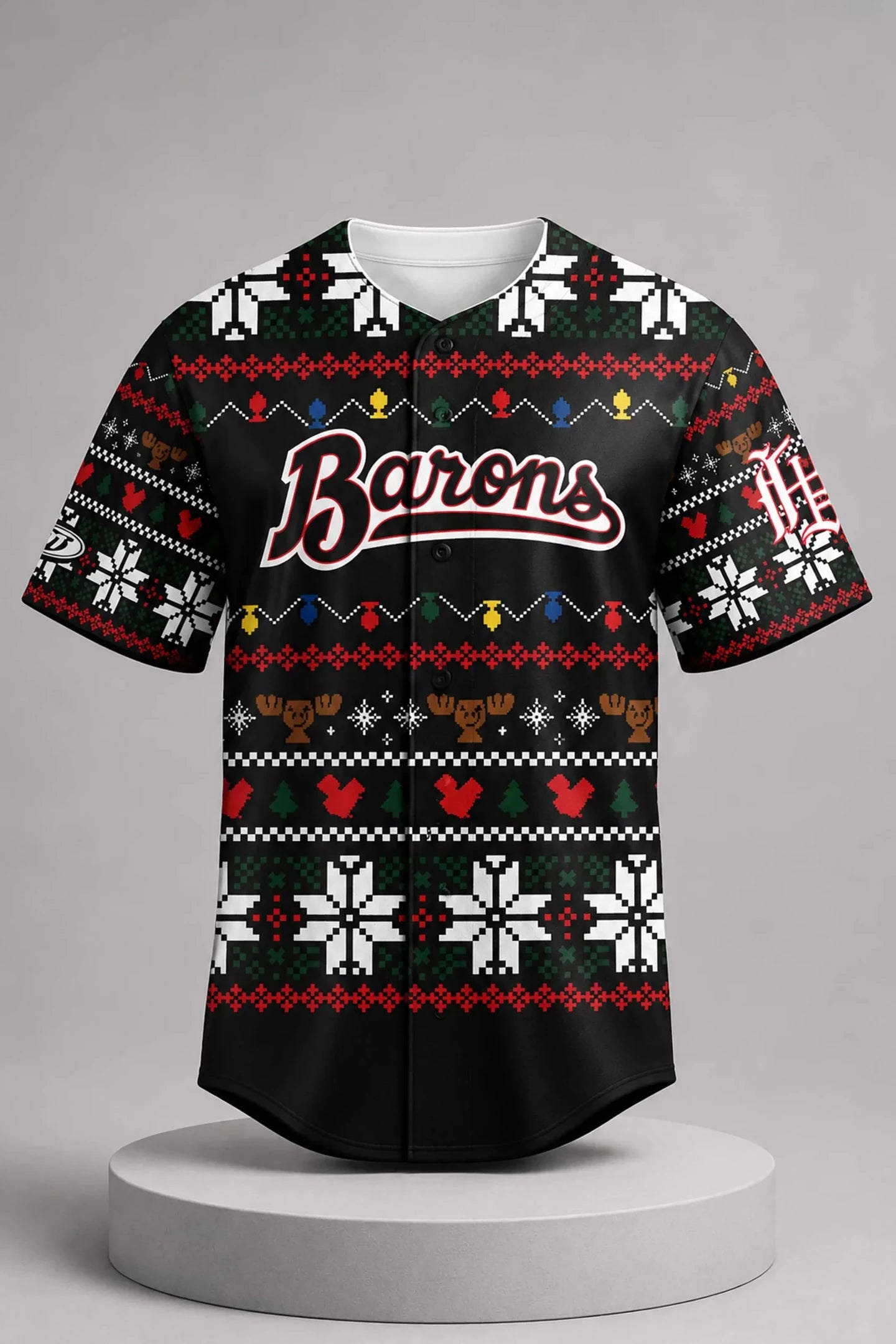 Birmingham Barons Christmas In July 2026 Baseball Jersey Birmingham Barons Merch Christmas Gifts - Merchluma