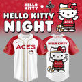 Aces x Hello Kitty Night Baseball Jersey Las Vegas Aces Merch Gifts For Basketball Fan - Merchluma