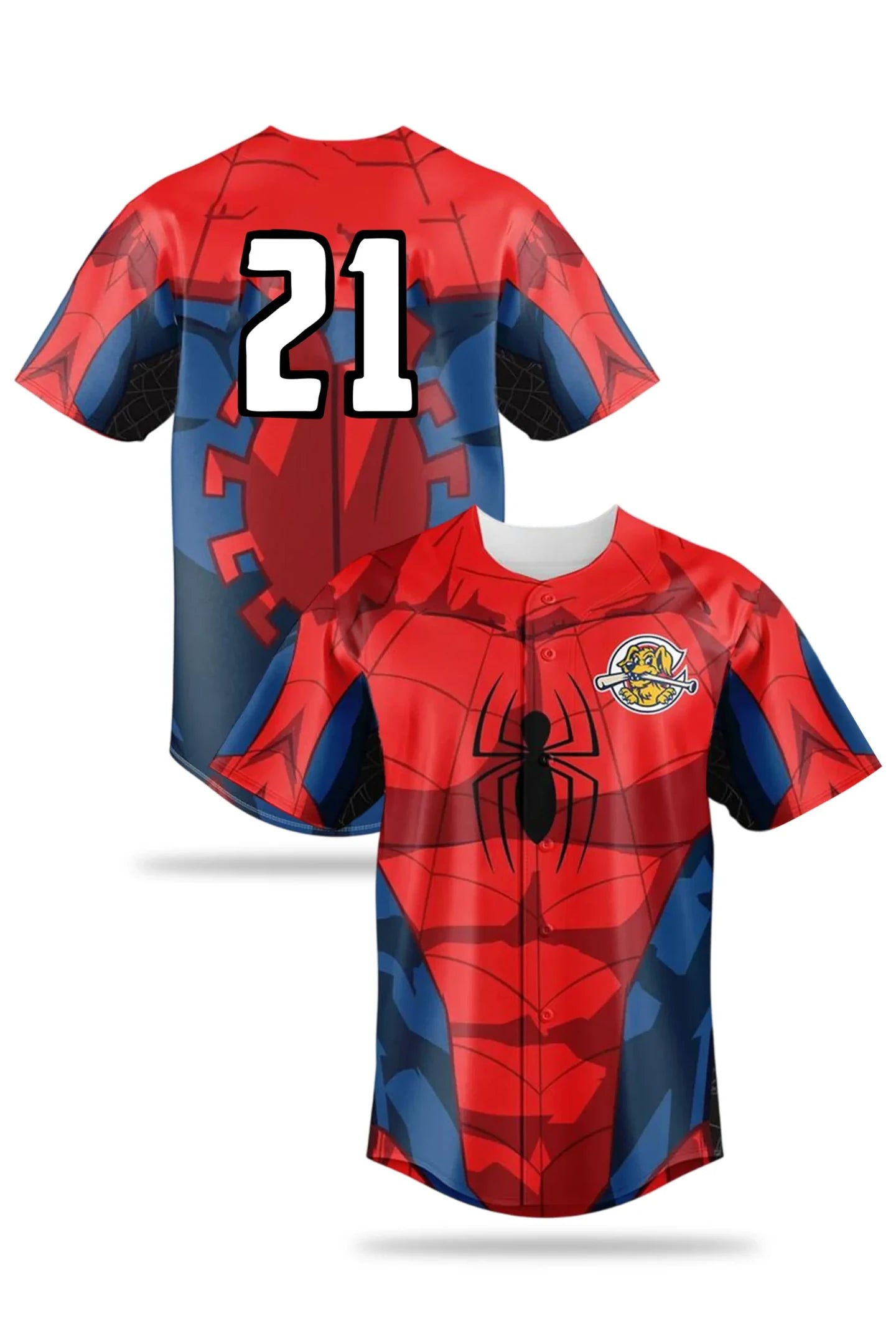 Custom RiverDogs Marvel Night 2026 Spider-Man Brand New Day Jersey Charleston RiverDogs Merch - Merchluma