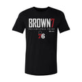 Jaylen Brown Merch 2026 Jaylen Brown #7 Philadelphia 76ers T-Shirt Black Basketball Fan Gear - Merchluma