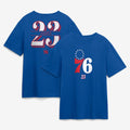 Lebron James Merch 2026 LeBron James #23 Philadelphia 76ers Fanatics In The Paint T-Shirt Royal - Merchluma