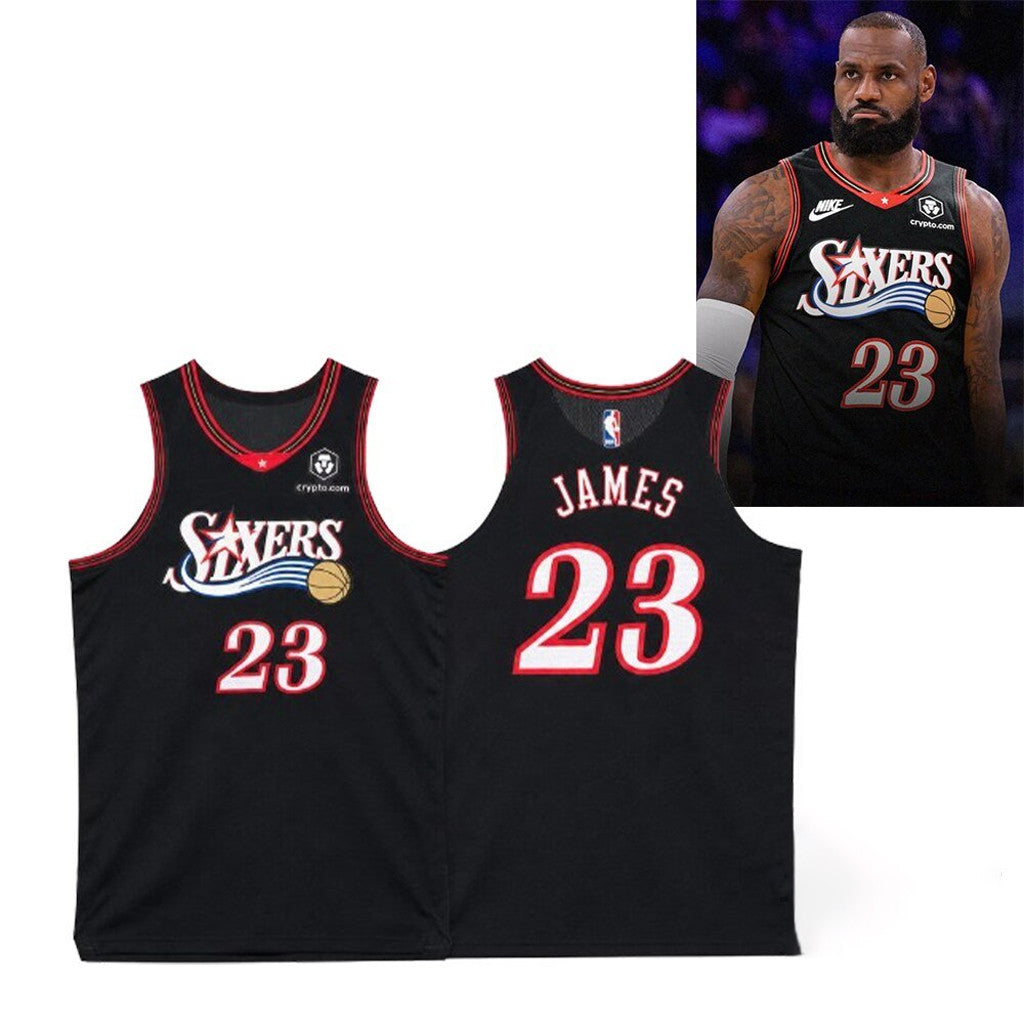 Lebron James Merch 2026 Philadelphia 76er LeBron James #23 Basketball Jersey Gift For Fans - Merchluma