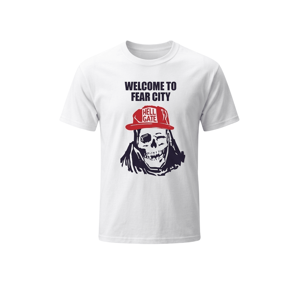 Welcome To Fear City Skull Shirt Best Birthday Gift For Husband - Merchluma