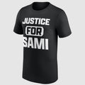 Sami Zayn with Justice For Sami Shirt Sami Zayn Merch Gift Ideas For Fans - Merchluma