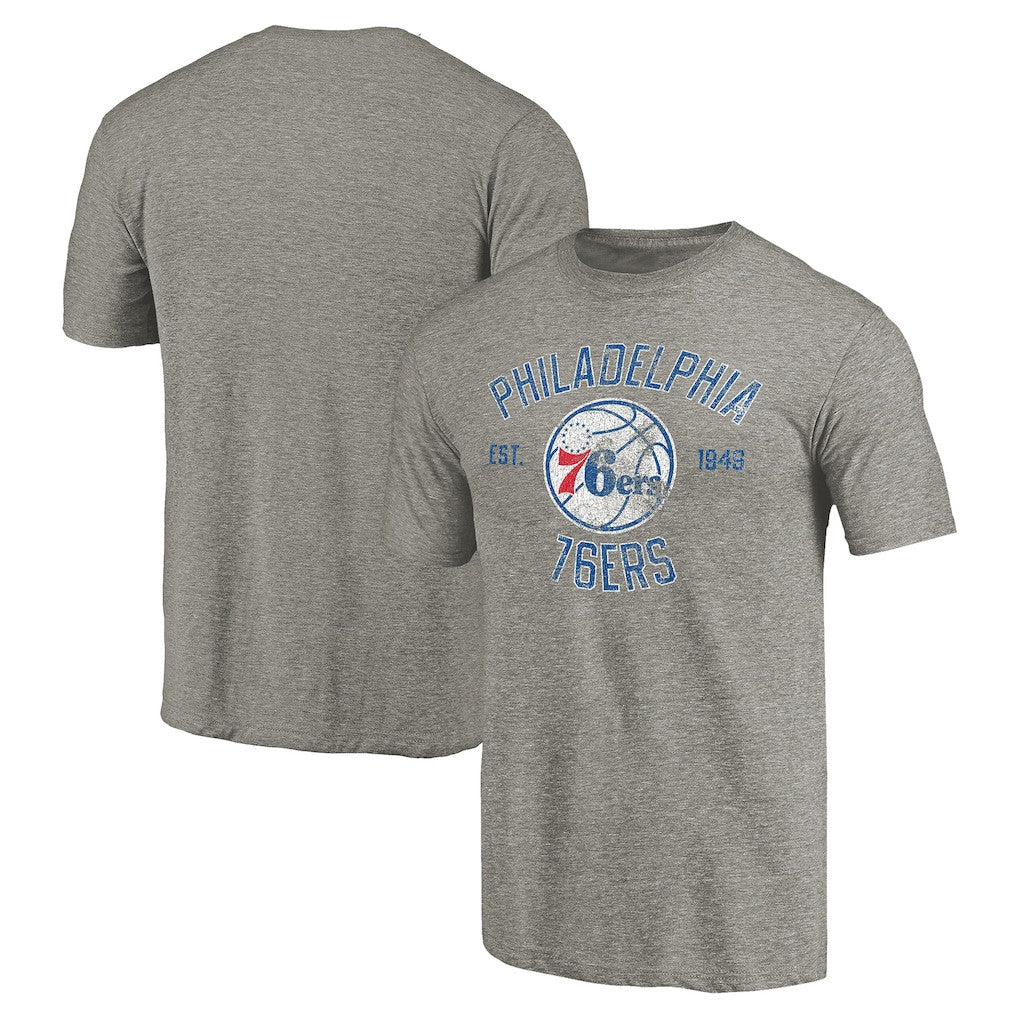 Philadelphia 76ers Merch 2026 Philadelphia 76ers Basketball Team T-Shirt Grey Sixers Merch - Merchluma