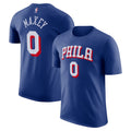 Custom Philadelphia 76ers Merch 2026 Tyrese Maxey #0 Philadelphia 76ers Shirt Royal Gift For Fan - Merchluma