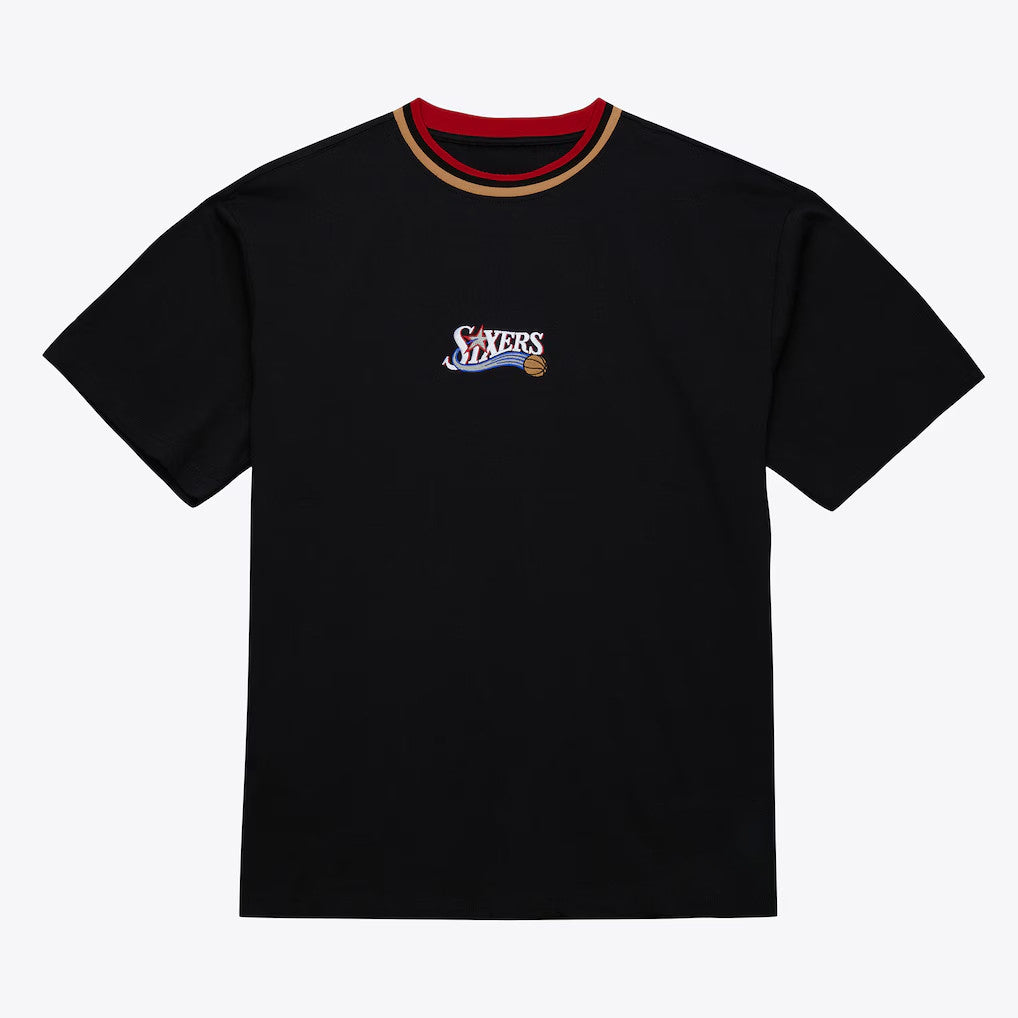 Philadelphia 76ers Merch 2026 Philadelphia 76ers Basketball T-Shirt Black Sixers Merch - Merchluma