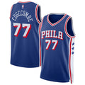 Philadelphia 76ers Merch 2026 VJ Edgecombe #77 Philadelphia 76ers Swingman Jersey Royal - Merchluma
