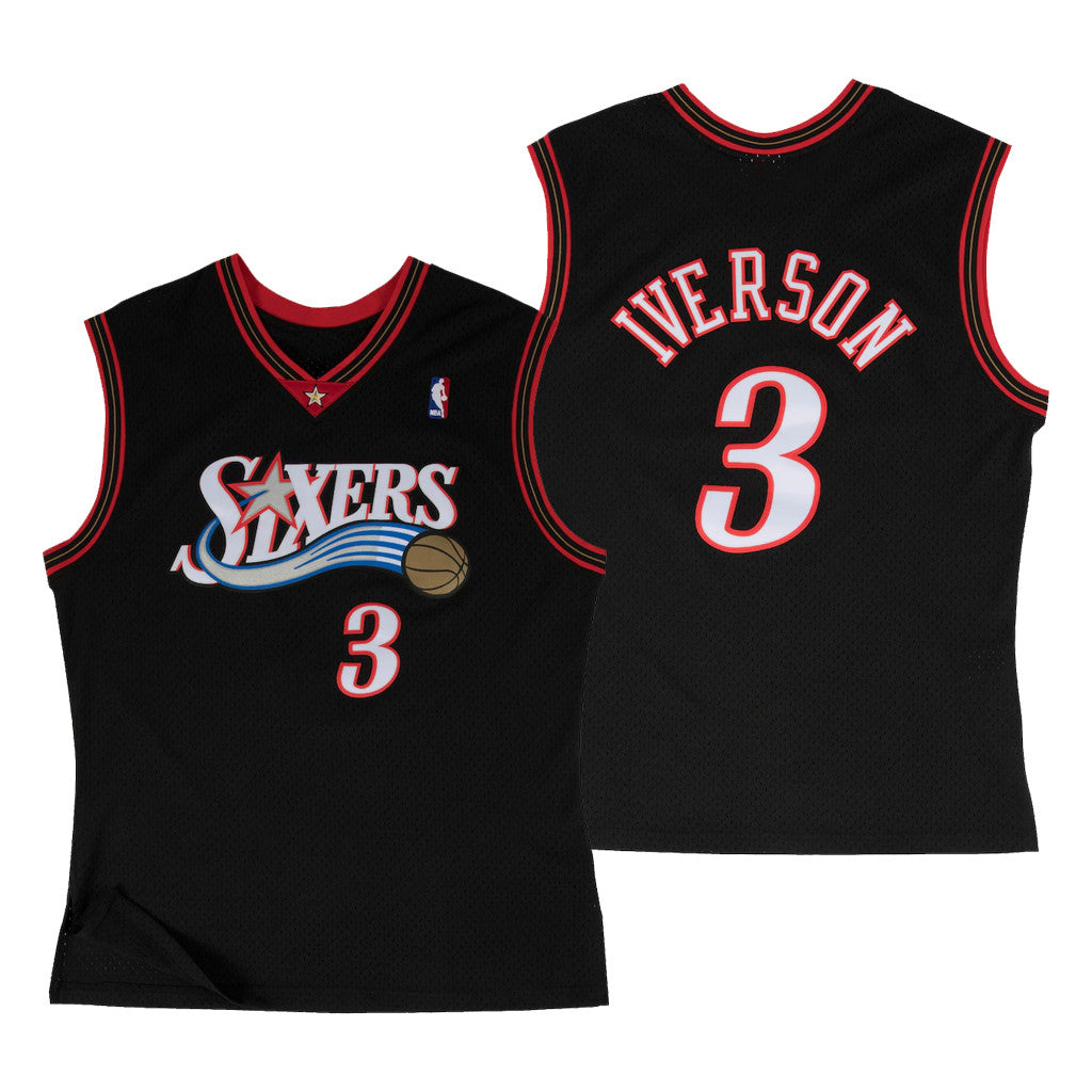 Philadelphia 76ers Merch 2026 Philadelphia 76ers #3 Allen Iverson Swingman Jersey Basketball Gear - Merchluma