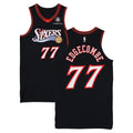 Philadelphia 76ers Merch 2026 VJ Edgecombe #77 Philadelphia 76ers Black Jersey Sixers Merch - Merchluma