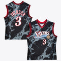 Philadelphia 76ers Merch 2026 76ers #3 Allen Iverson 2000 Team Marble Swingman Jersey Sixers Merch - Merchluma