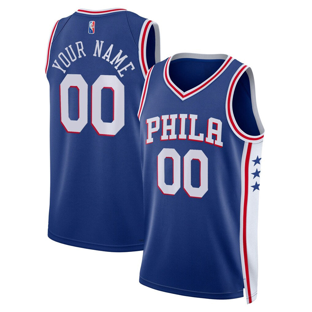 Custom Philadelphia 76ers Merch 2026 Philadelphia 76ers Basketball Jersey Royal Gifts For Brother - Merchluma