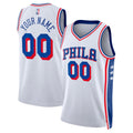 Custom Philadelphia 76ers Merch 2026 Philadelphia 76ers Basketball Jersey White Gifts For Son - Merchluma