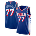 Custom Philadelphia 76ers Merch 2026 Philadelphia 76ers #77 VJ Edgecombe Swingman Jersey Royal - Merchluma