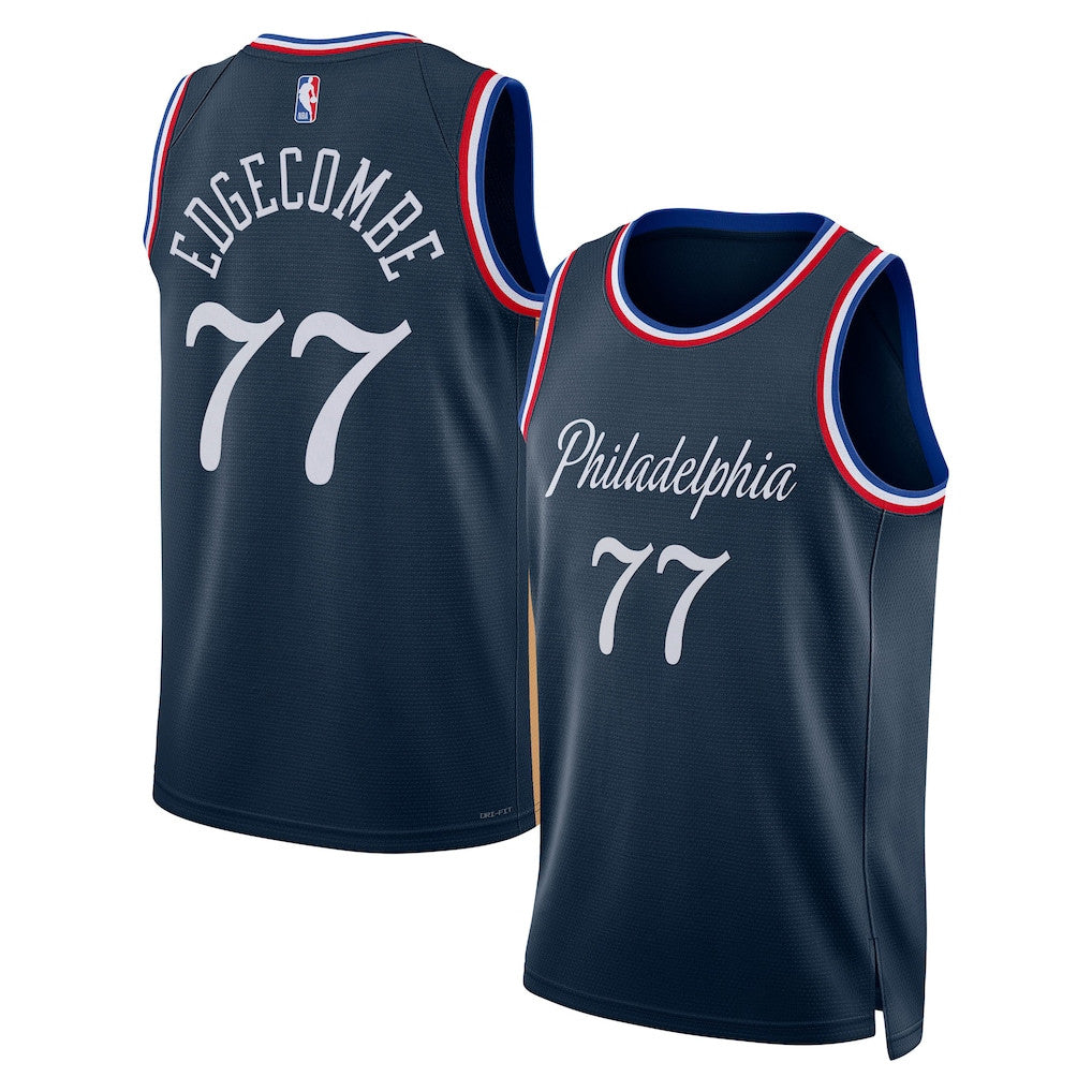 Philadelphia 76ers Merch 2026 Philadelphia 76ers #77 VJ Edgecombe 2025 26 City Swingman Jersey - Merchluma