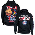 Philadelphia 76ers Merch 2026 76ers x My Hero Academia All Might Smash Hoodie Black - Merchluma