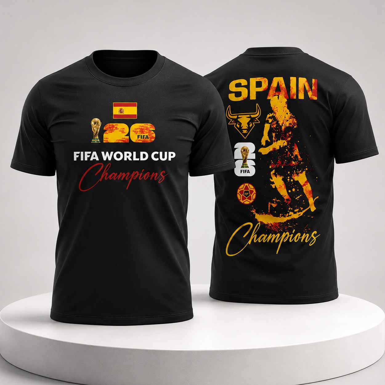 Spain National Team 2026 World Cup Champions Shirt Spain Football Fan Apparel Him Gifts - Merchluma