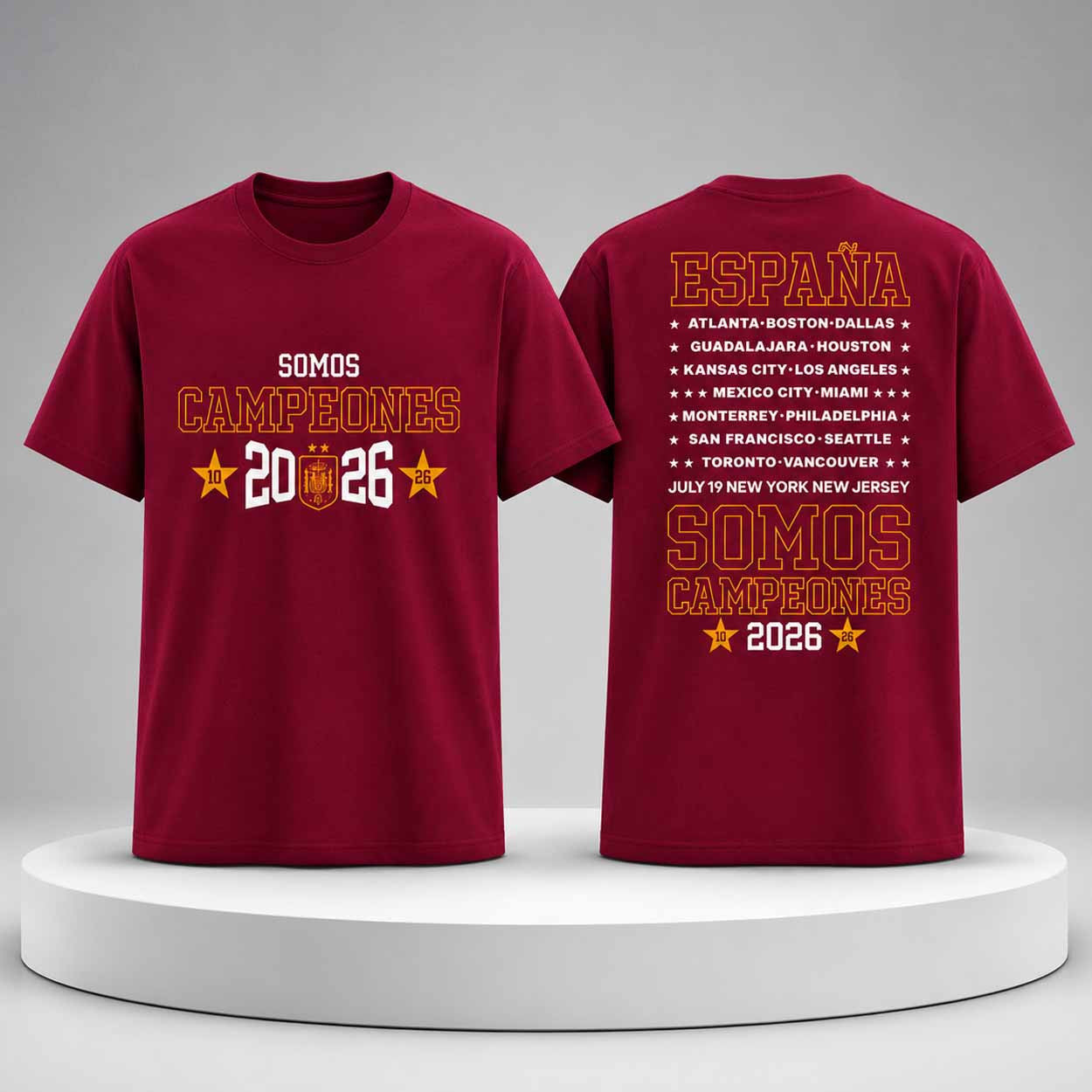 Spain 2026 FIFA World Cup Champions Somos Campeones Shirt Gifts For Spain Fans - Merchluma
