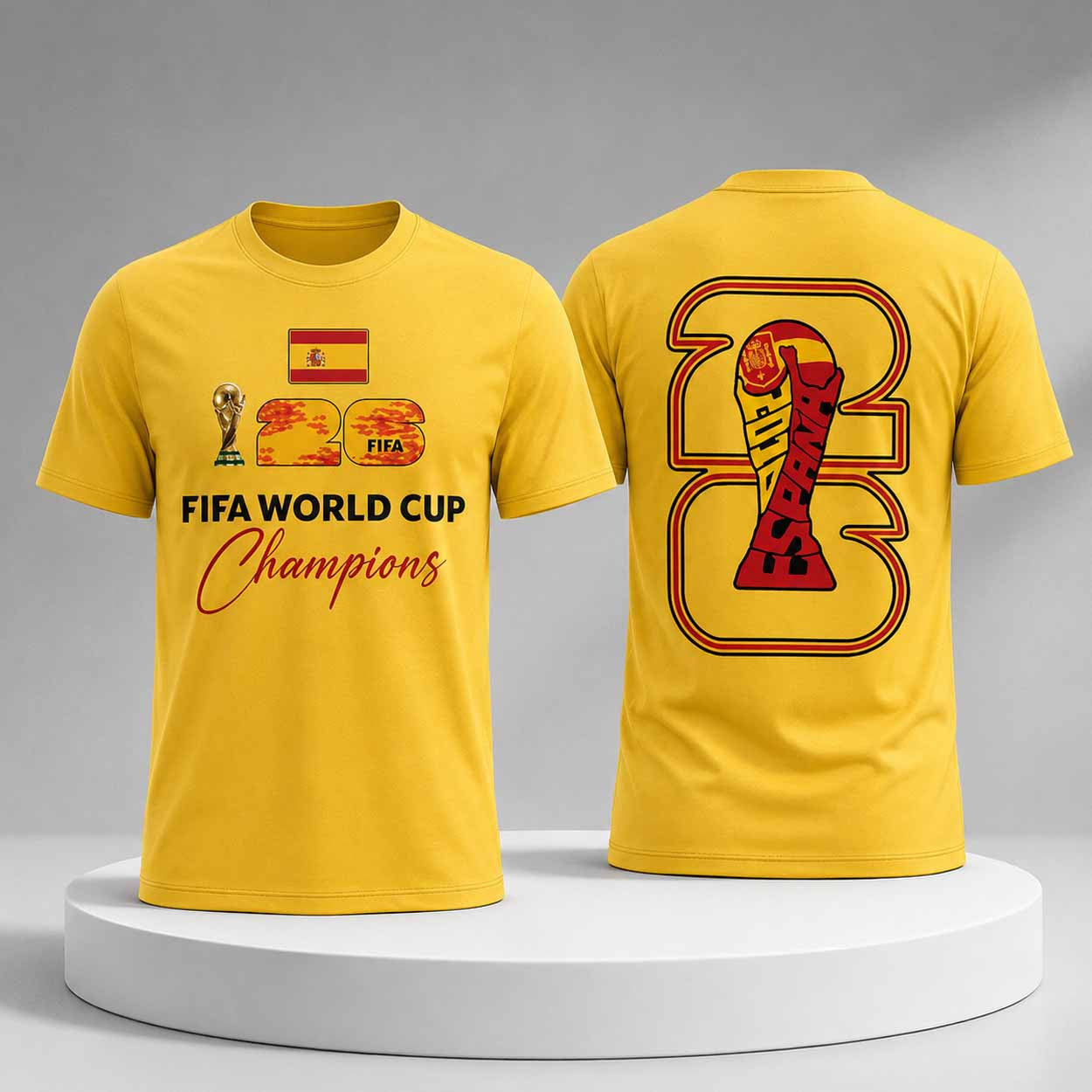 Spain National Football Team 2026 World Cup Champions Shirt Spain Football Fan Clothing - Merchluma