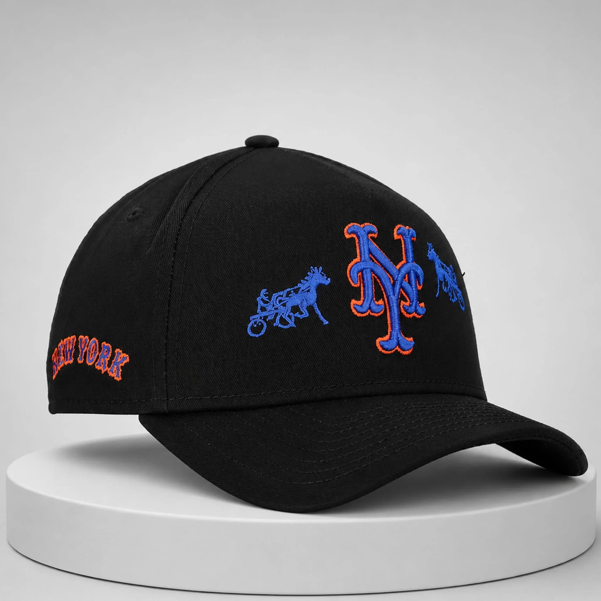 Black Siegelman Stable x Mets 2026 Hat Black Embroidered NY Mets Merch Gifts For Fan - Merchluma