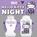 Golden State Valkyries x Hello Kitty Night Hoodie Valkyries Merch Gift For Basketball Lover - Merchluma