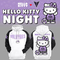Golden State Valkyries x Hello Kitty Night Hoodie Valkyries Merch Gifts For Basketball Fan - Merchluma