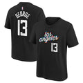 Paul George Merch 2026 Paul George #13 LA Clippers T-Shirt Black Basketball Fan Gift Ideas - Merchluma