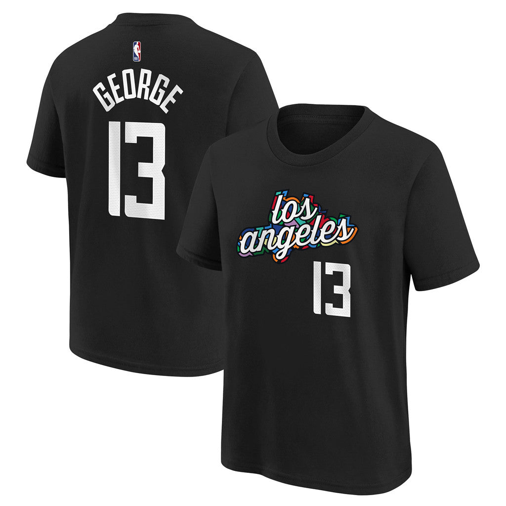 Paul George Merch 2026 Paul George #13 LA Clippers T-Shirt Black Basketball Fan Gift Ideas - Merchluma