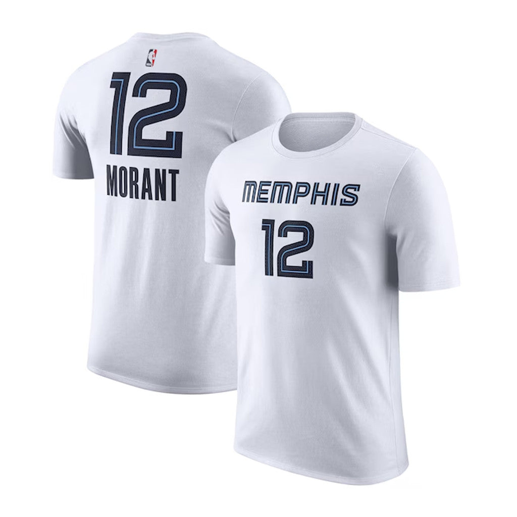 Ja Morant Merch 2026 Memphis Grizzlies #12 Ja Morant Shirt White Presents For Basketball Fans - Merchluma