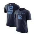 Ja Morant Merch 2026 Memphis Grizzlies #12 Ja Morant Shirt Navy Basketball Fan Gift Ideas - Merchluma