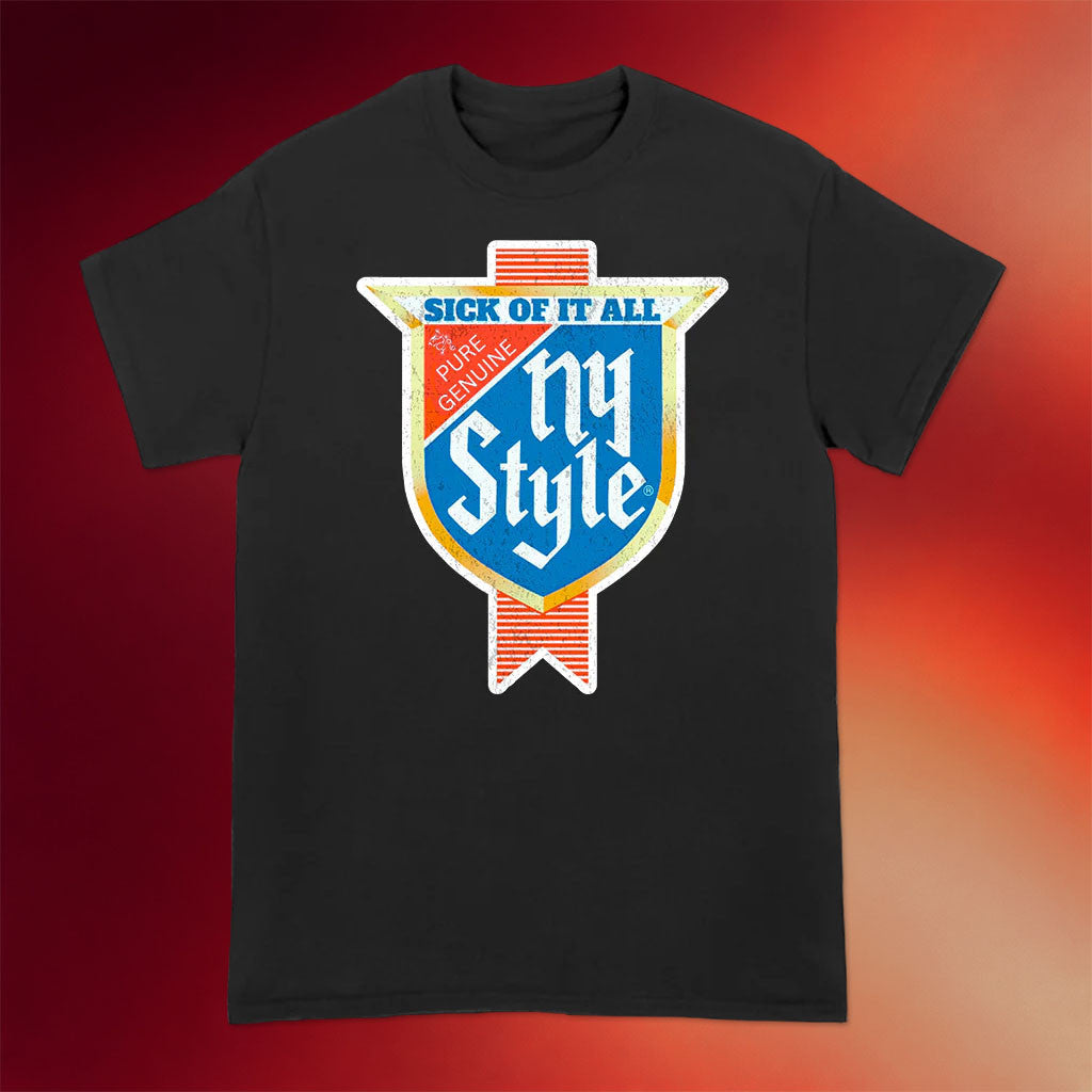 Sick Of It All Merch 2026 Sick Of It All Pure Genuine Badge T-Shirt Black Gifts For Rock Fans - Merchluma