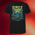Simple Plan Merch 2026 Halloween Tombstone T-Shirt Gifts For Rock Lovers - Merchluma