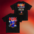 ACDC Merch 2026 San Antonio PWR UP Tour T-Shirt ACDC Shirt Gifts For Rock Band Fans - Merchluma